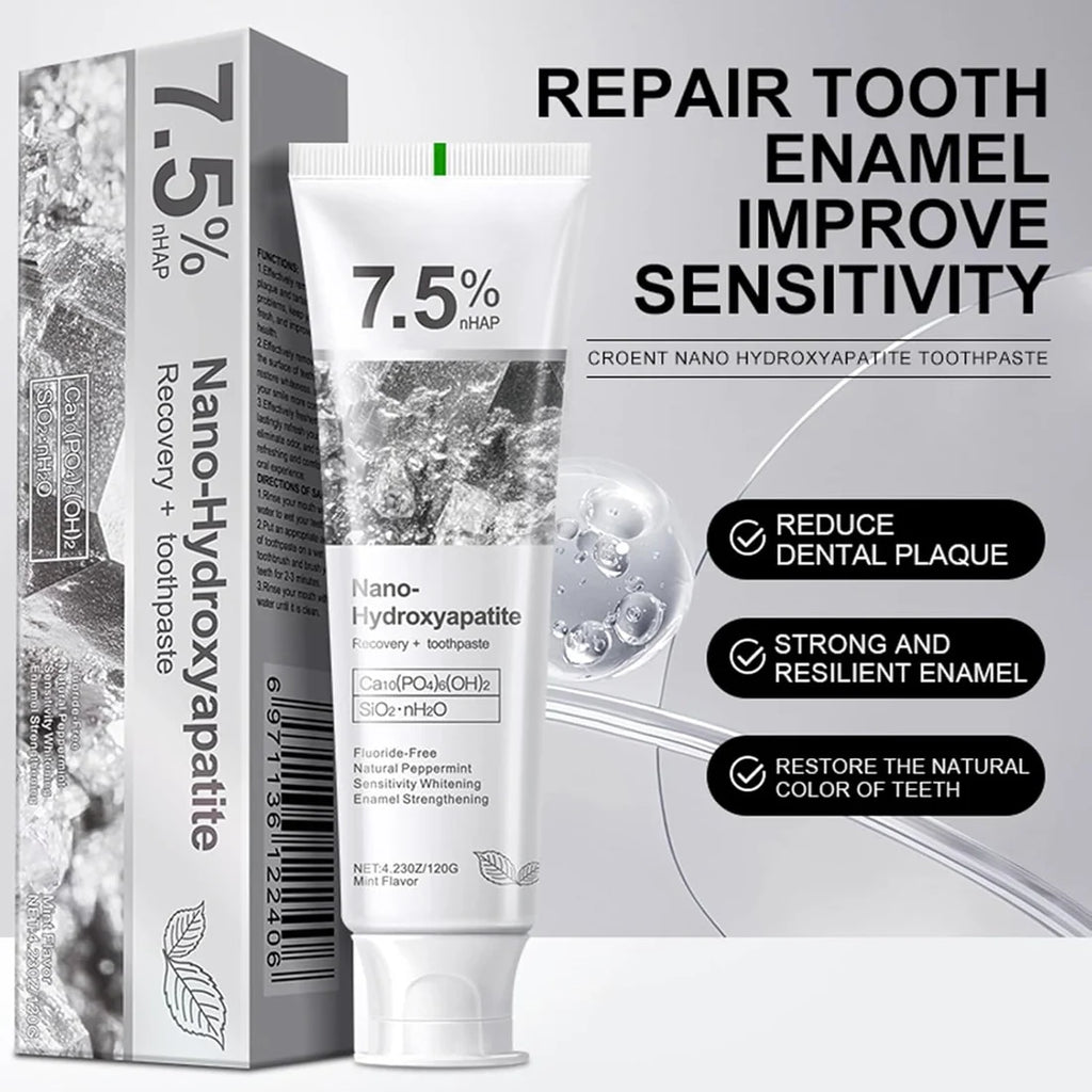 Nano Hydroxyapatite Toothpaste 7.5% – Buy 1 Get 1 Free | Enamel Repair & Protection