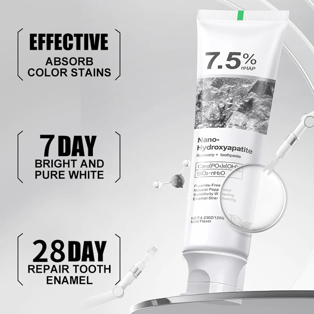 Nano Hydroxyapatite Toothpaste 7.5% – Buy 1 Get 1 Free | Enamel Repair & Protection