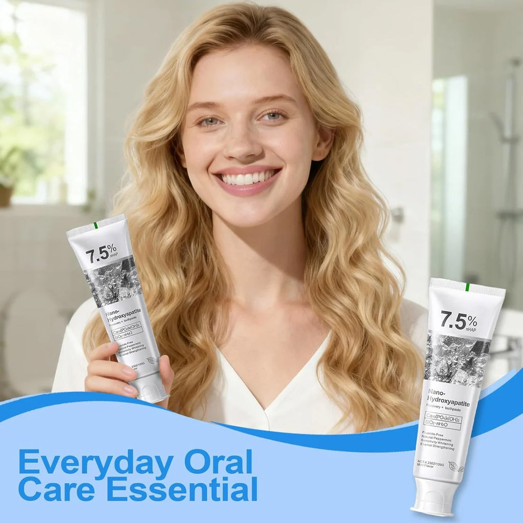Nano Hydroxyapatite Toothpaste 7.5% – Buy 1 Get 1 Free | Enamel Repair & Protection