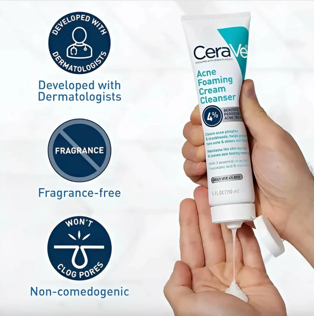 Cerave 4 In 1 Skincare Kit Night Cream, Sunblock, Cleanser & Serum, for Radiant Skin